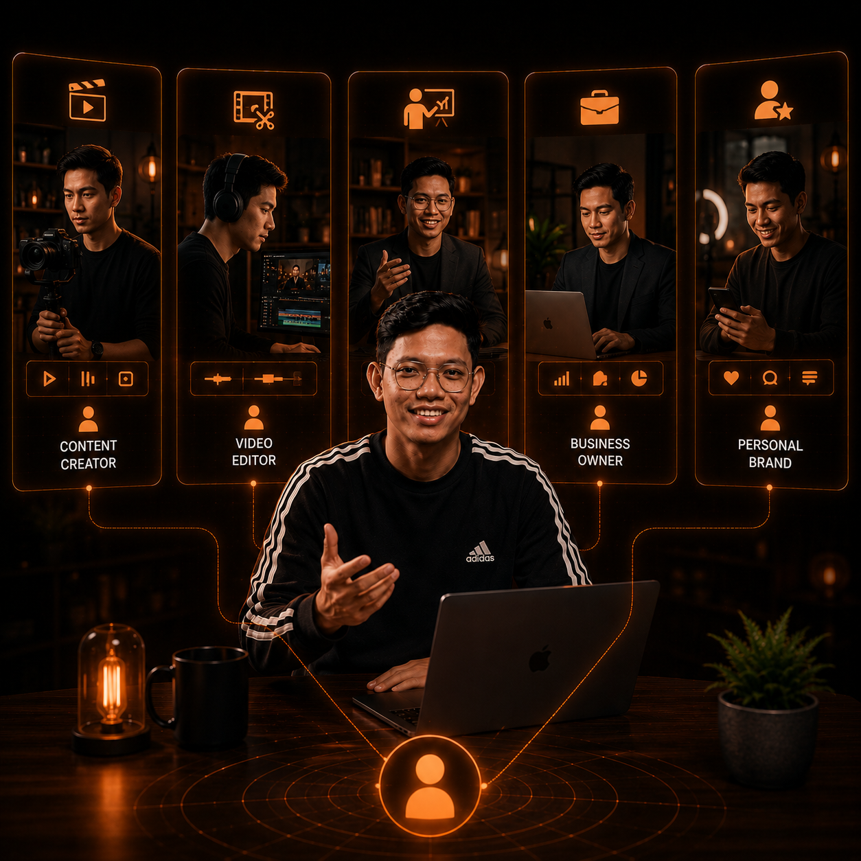 Diverse creators, editors, coaches, and business owners